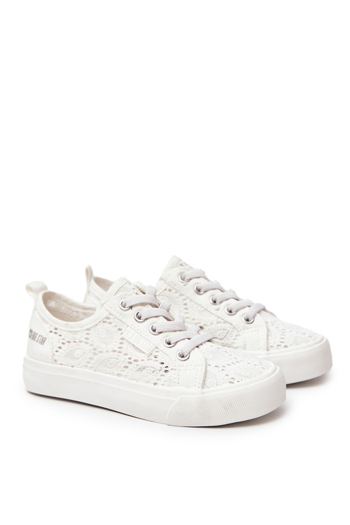 Veľká hviezda JJ374012 Białe Openwork Sneakers