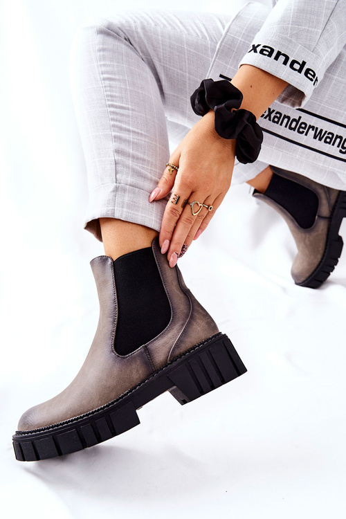 Boty Worker Sergio Leone TR761 šedé