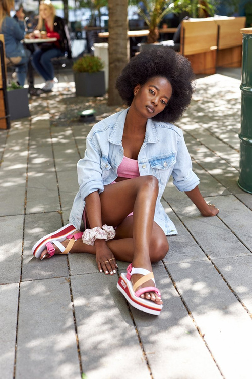 Pěnové Sandály Na Klínu Big Star HH274A083 Růžové