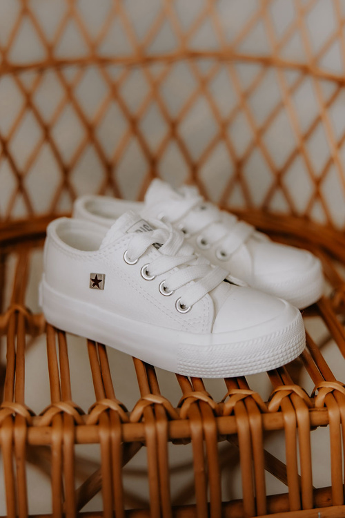 Dětské Kožené Tenisky BIG STAR JJ374310 Bílé