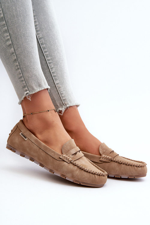 Dámské Mokasíny Z Eko Kůže Světle Bežové Celoria