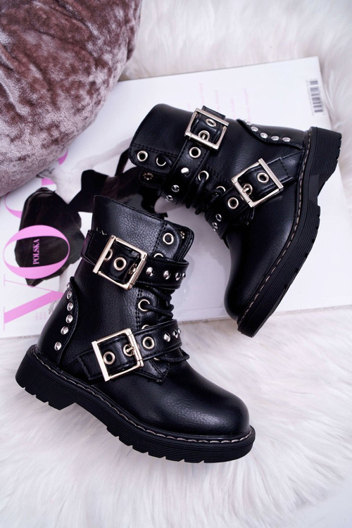 Dětské Boty zateplené Se Zipem černé SmallRock