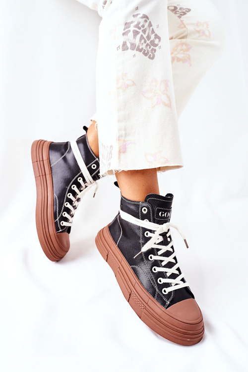 Izolované ženské goe tenisky High II2N4033 čierna