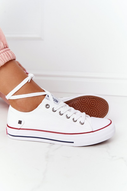 Dámské Klasické Nízké Tenisky Big Star DD274336 Bile