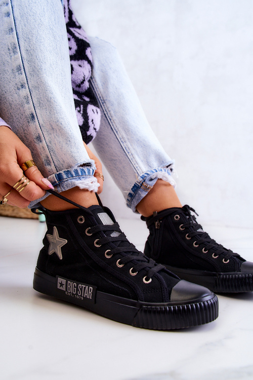 Klasické vysoké tenisky Big Star JJ274380 černé