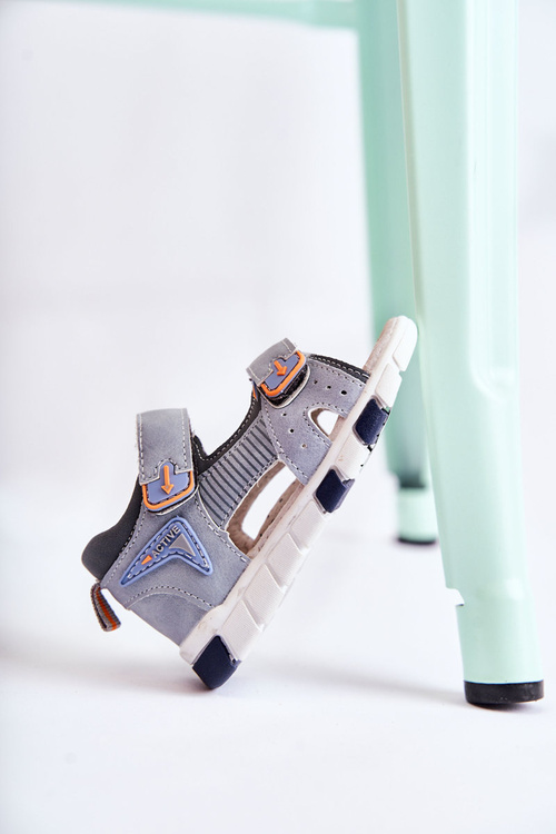 Pohodlné dětské sandály Šedý Samell