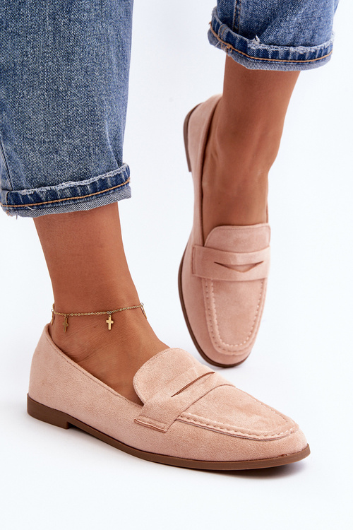 Dámské Klasické Mokasíny Růžové Olevin