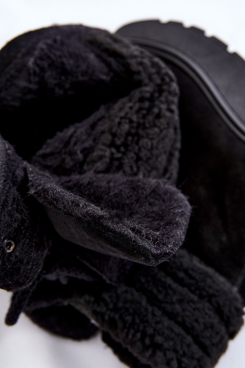 Dámske semišové topánky pre čierne kliny Lemar Meniko