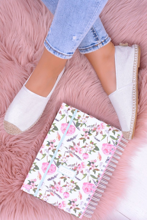 Ttřpytivé Espadrilky Lu Boo Bílé