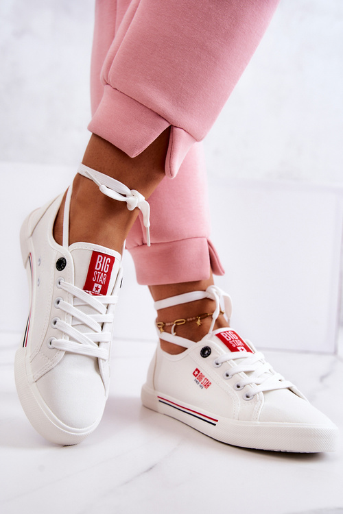 Dámska veľká hviezda HH274059 Biele tenisky