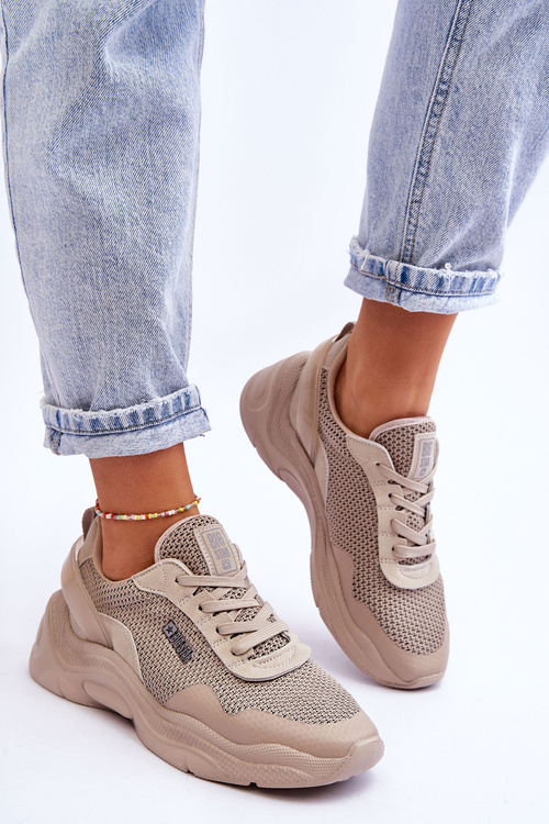 Dámská látková sportovní obuv Memory Foam System Big Star LL274A066 béžová