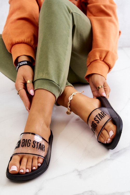 Dámské pantofle Big Star JJ274639 Černé