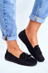 Dámske Moccasins Suede 20pb35-2003 Black Donna Mia