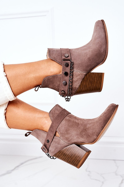 Velurové Boty Na Baru Lewski Shoes 2880 Hnědé