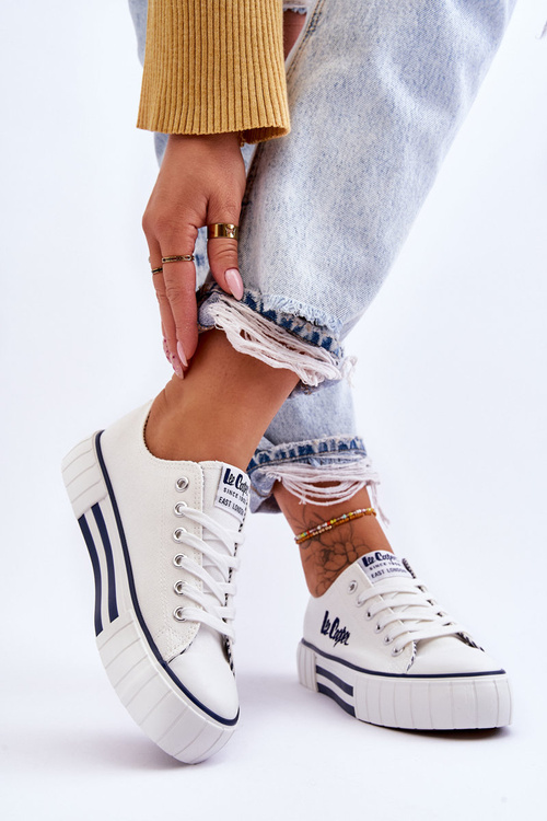 Dámske tenisky na platforme Lee Cooper LCW-23-31-1802L White