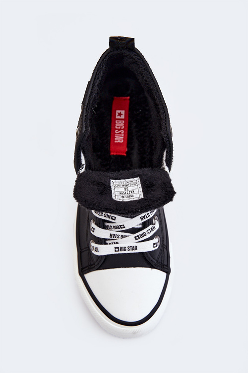 Klasické vysoké zateplené tenisky Big Star KK274598 Černé