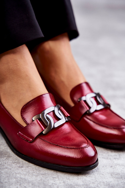 Módne kožené topánky Loafer Trine