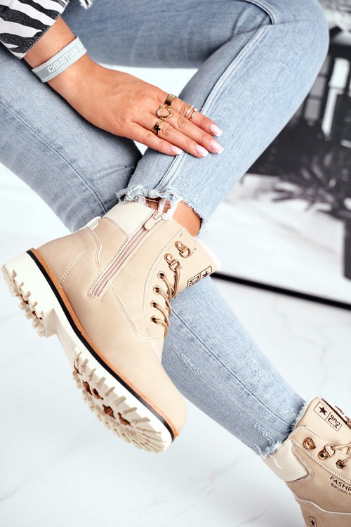 Dámske drevené topánky s izolačnou béžou Tiempo