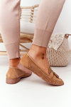 Openwork Sergio Leone Mk735 Camel Loafers