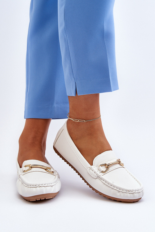 Dámské Klasické Mokasíny S Ozdobou Bílé Ainslee