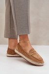 Dámske Espadrilky S Jutovým Pletením Na Plochéj Podošve Camel Shilova