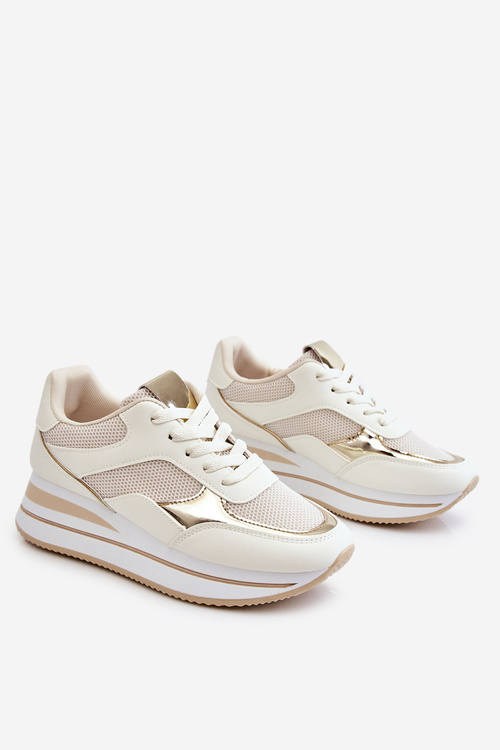 Dámská sportovní obuv na klínku Světle béžová Ruby