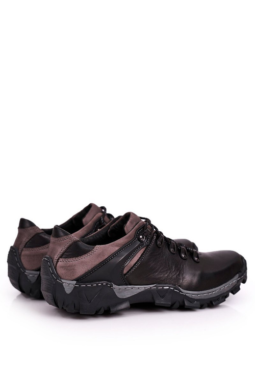 Pánské Trekové Boty Kožené BEDNAREK černé