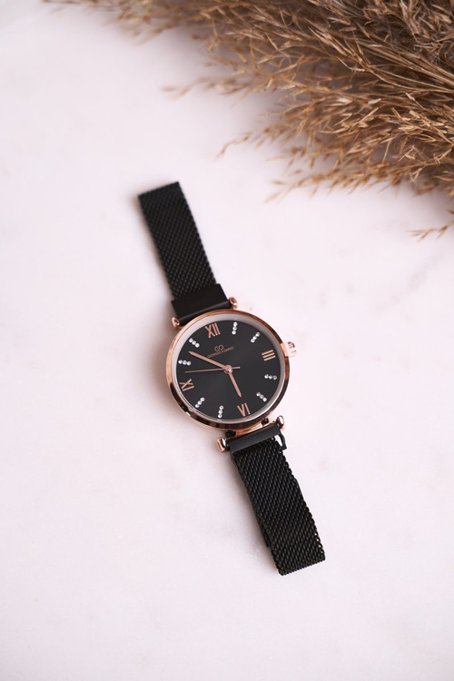 Klasické dámske hodinky Giorgio a Dario Black Golden Daniela