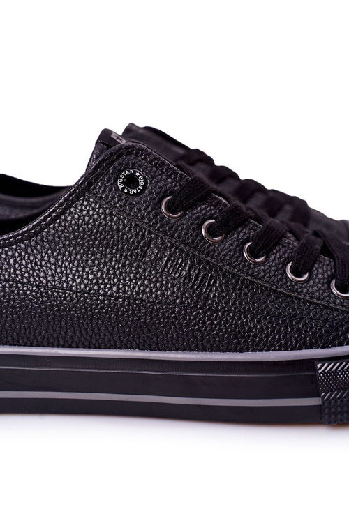 Pánské Kožené Tenisky Big Star II174002 Černé