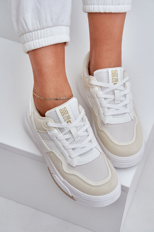 Tenisky Na Platforme Big Star OO274A155 Bielo-Bežové