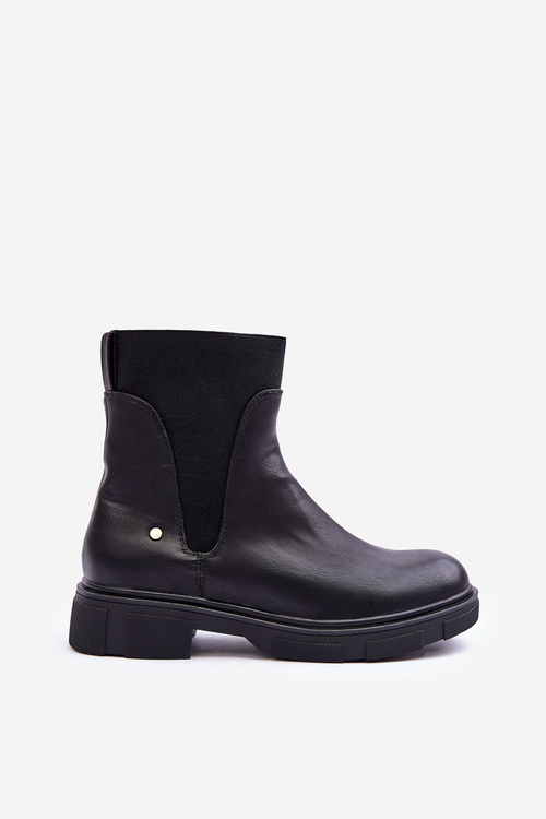 Kožené topánky Dámske topánky Jodhpur Black Tannaz