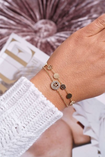 Dámský Náramek Celebrit Zlatý Strom života