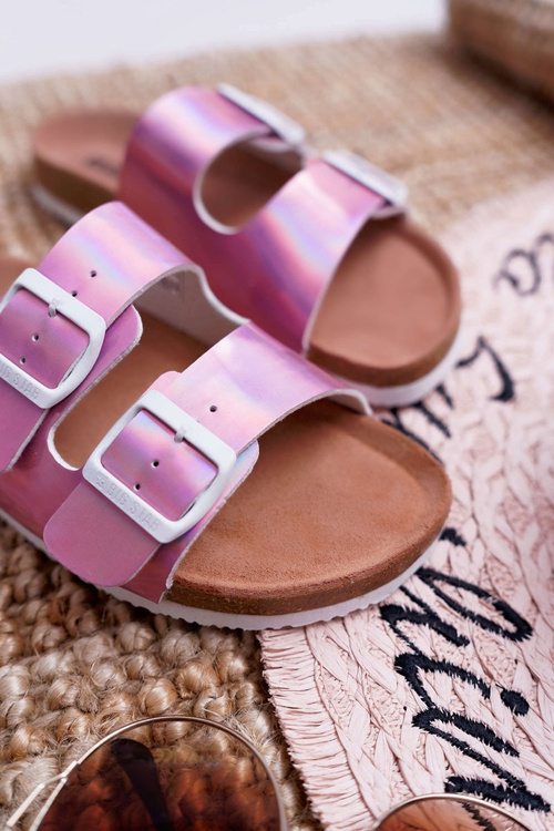 fialové dámské nazouváky Big Star DD274136