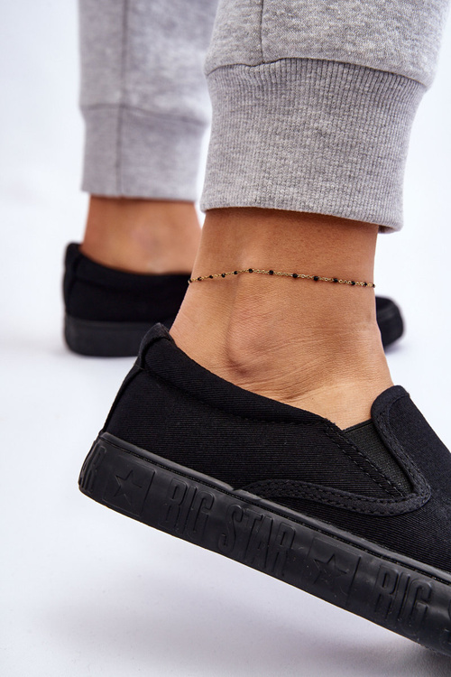 Dámské tenisky Slip-On Big Star LL274392 Černá