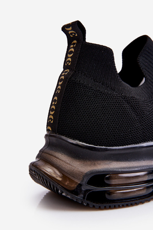 Dámske posuvné športové topánky Goe ll2n4032 čierna