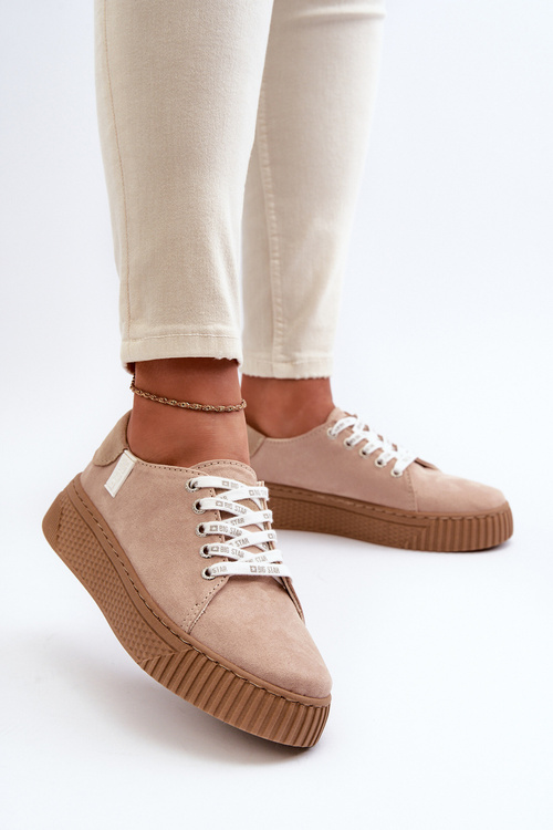 Dámské tenisky MEMORY FOAM SYSTEM BIG STAR NN276002 Hnědobéžové