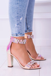 Lu Boo Iridescent Sandals Champagne Lambada Smienky