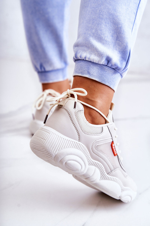 Dámske tenisky Športové topánky s mriežkou béžou Sallis