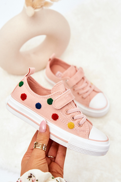 Dětské Tenisky Se Suchým Zipem BIG STAR JJ374054 Růžove