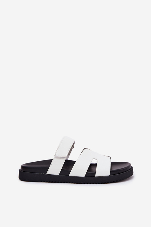 Dámské Pantofle S Velcro Vinceza 17401 Bílé