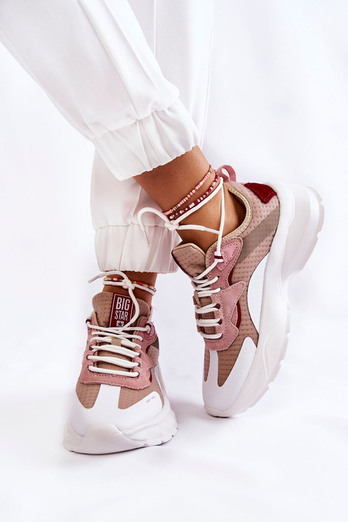 Dámska veľká hviezda KK274055 Športové topánky Beige