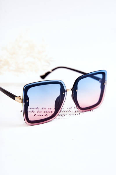 Dámske módne slnečné okuliare V130045 Blue-ružové