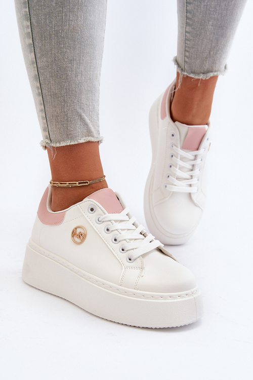 Dámské tenisky na platformě bílé Eshen