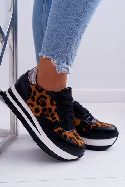 Dámske športové leopardové tlačové topánky Ohh!