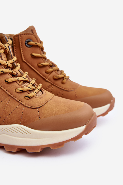 Dětské zateplené trekové boty Trapery Camel Big Star MM374202