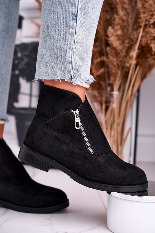 Dámske topánky so semišovým hradom Black Juno