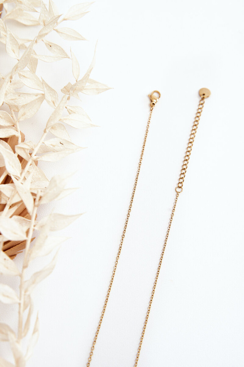 Ženský reťazec s kolesom a ďatelinou zlatá