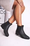 Čierne dámske matné wellies, Answear