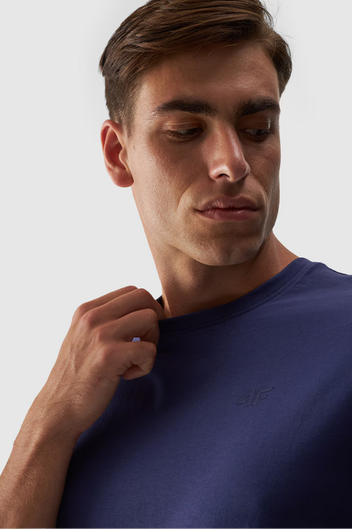 Pánské Tričko Hladké S Logem Černé 4F 4FWMM00TTSHM1843-31S