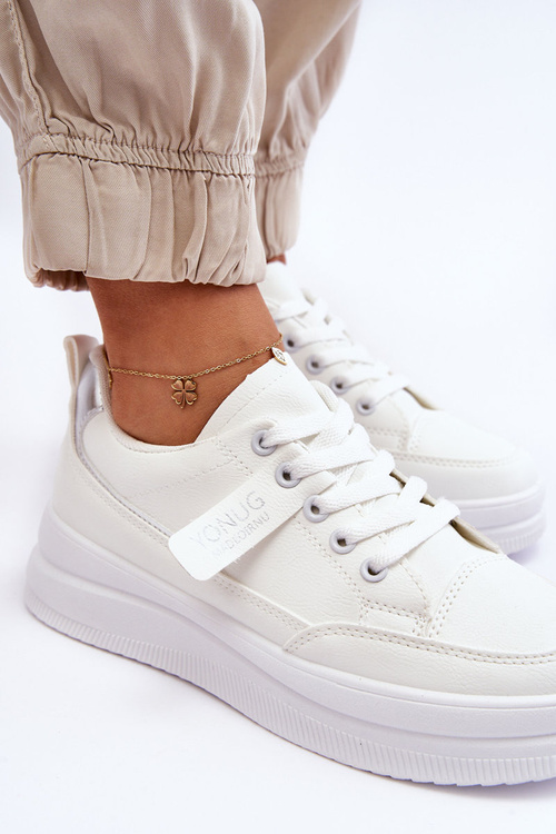 Klasické dámske biele športové topánky Ronesha